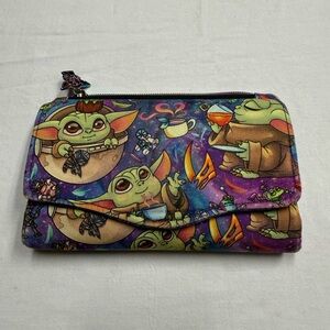 Star Wars Themed Grogu Women's Wallet - Multicolor